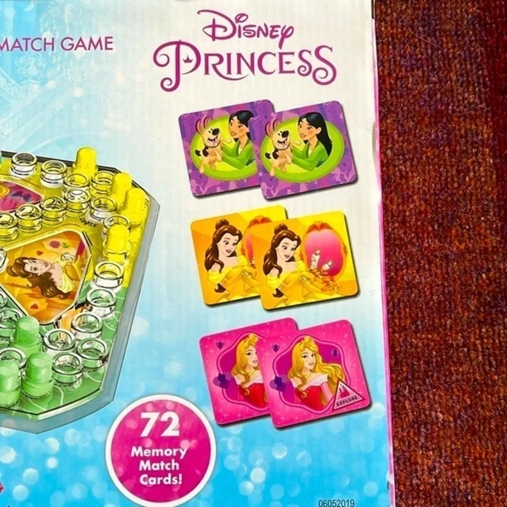 Brand New Disney Princess Pop Up Game & Memory Match Game Ariel Belle Jasmine